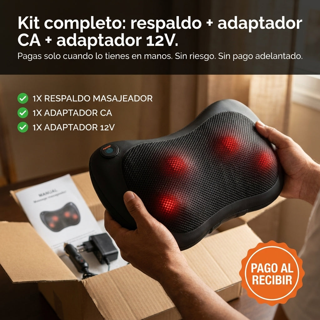SHIATSU: Almohada Masajeador