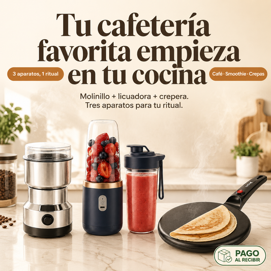 Kit Crepera+ Mini Licuadora + Molino - SUPER OFERTA