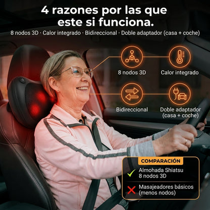 SHIATSU: Almohada Masajeador