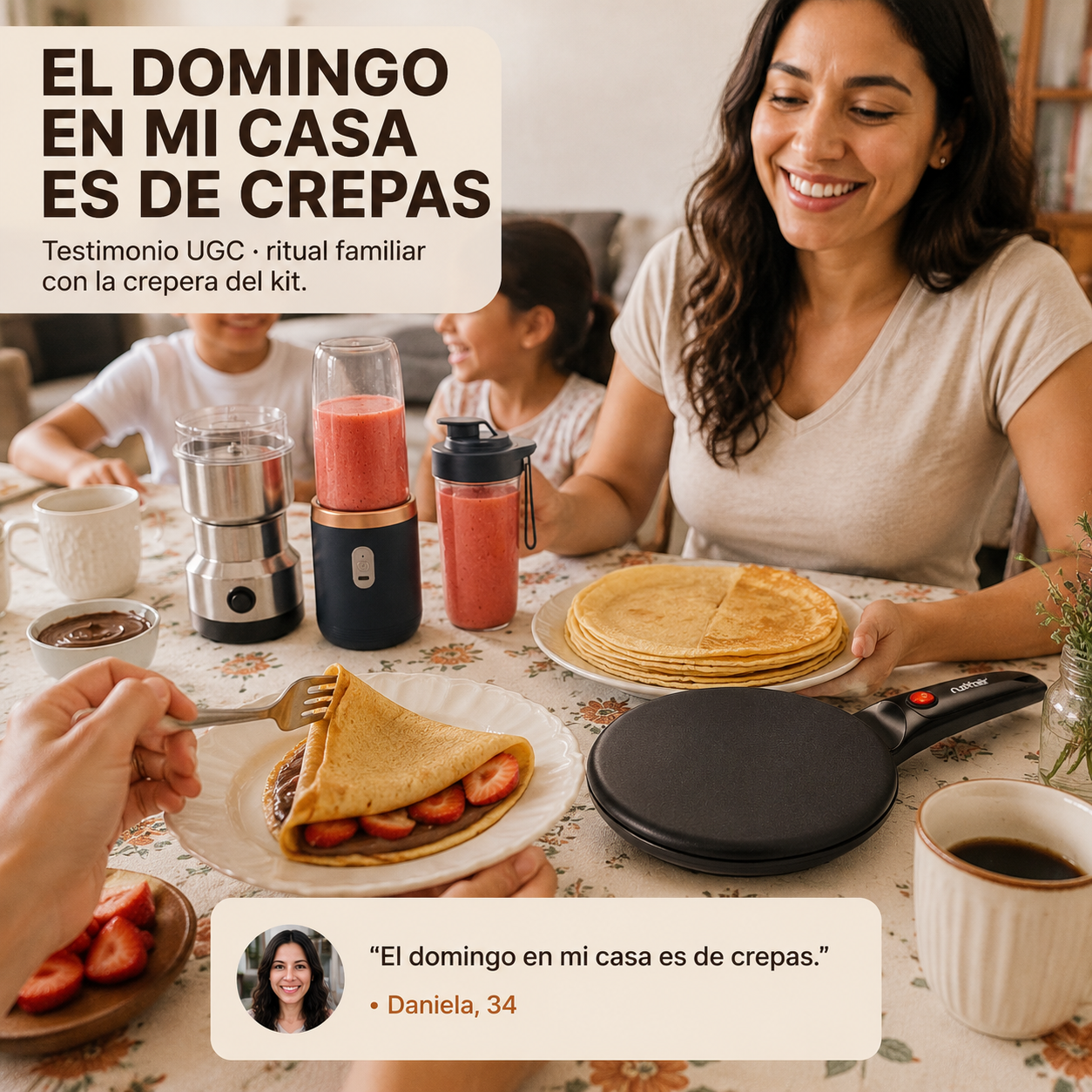 Kit Crepera+ Mini Licuadora + Molino - SUPER OFERTA