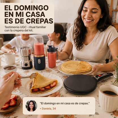 Kit Crepera+ Mini Licuadora + Molino - SUPER OFERTA