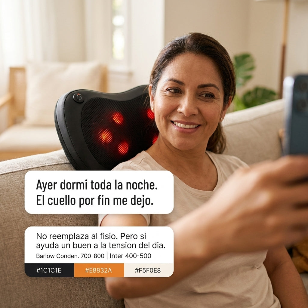 SHIATSU: Almohada Masajeador
