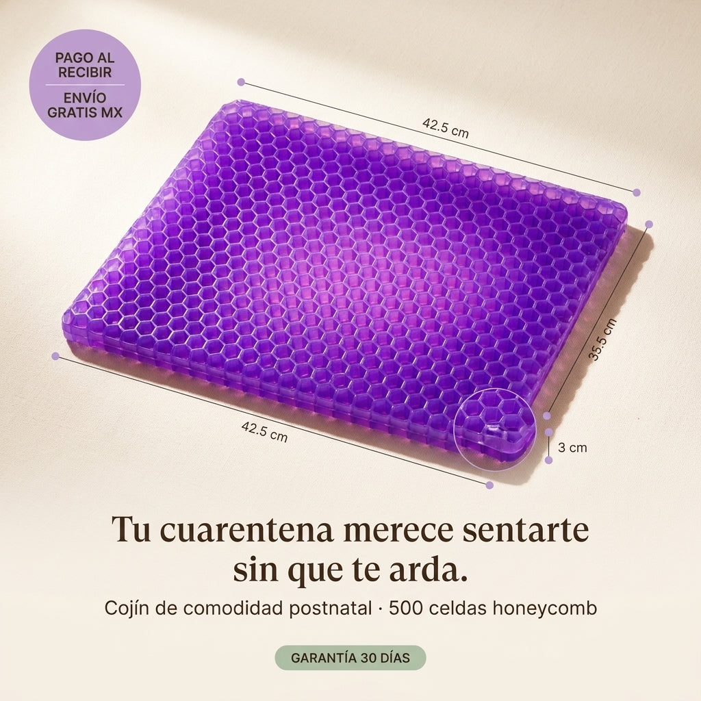 LactaSuave · Cojín honeycomb gel doble capa para tu cuarentena — vista 1