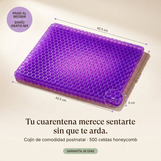 LactaSuave · Cojín honeycomb gel doble capa para tu cuarentena — vista 1