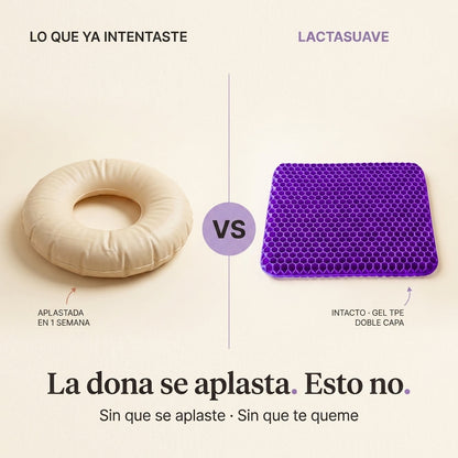 LactaSuave · Cojín honeycomb gel doble capa para tu cuarentena — vista 2