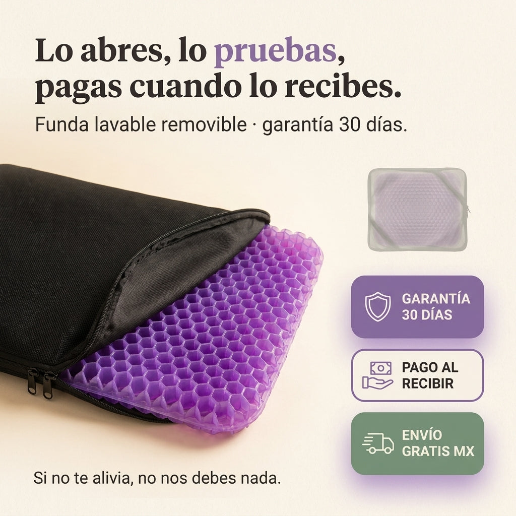 LactaSuave · Cojín honeycomb gel doble capa para tu cuarentena — vista 7